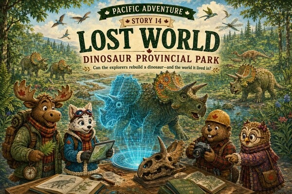 A dinosaur adventure in Alberta